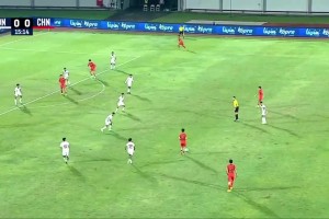 U17国足友谊赛7-0印尼 邝兆镭独造三球 赵松源帅惟浩双响