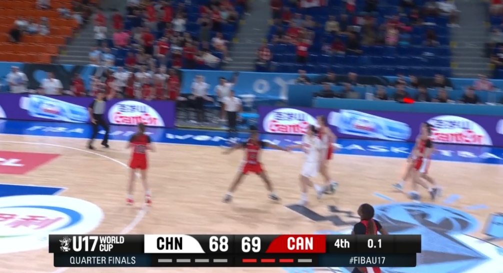 三分31中5，U17女篮1分惜败加拿大无缘四强
